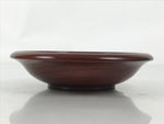 Japanese Brushed Lacquer Wooden Drink Saucer Zelkova Chataku Coaster Brown L467