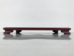 Japanese Brushed Lacquer Wooden Flower Vase Stand Kadai Ikebana Bonsai Red WT597