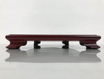 Japanese Brushed Lacquer Wooden Flower Vase Stand Kadai Ikebana Bonsai Red WT597