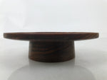 Japanese Brushed Lacquered Wooden Bowl Stand Vtg Tenmokudai Tea Ceremony L520
