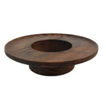 Japanese Brushed Lacquered Wooden Bowl Stand Vtg Tenmokudai Tea Ceremony L520