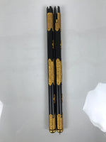 Japanese Buddhist Altar Decorative Lacquer Pillars 2pc Butsudan Parts Gold BP18