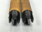 Japanese Buddhist Altar Decorative Lacquer Pillars 2pc Butsudan Parts Gold BP20
