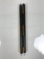 Japanese Buddhist Altar Decorative Lacquer Pillars 2pc Butsudan Parts Gold BP21