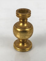 Japanese Buddhist Altar Fitting Brass Flower Vase Hanatate Butsugu Gold BA871