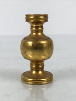 Japanese Buddhist Altar Fitting Brass Flower Vase Hanatate Butsugu Gold BA871