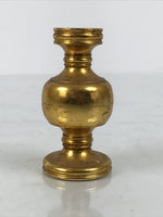 Japanese Buddhist Altar Fitting Brass Flower Vase Hanatate Butsugu Gold BA871