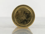 Japanese Buddhist Altar Fitting Brass Flower Vase Hanatate Butsugu Gold BA871