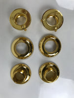 Japanese Buddhist Altar Fitting Brass Hanging Lantern Vtg Rinto Butsudan BA839