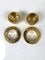 Japanese Buddhist Altar Fitting Brass Hanging Lantern Vtg Rinto Butsudan BA839