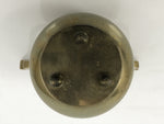 Japanese Buddhist Altar Fitting Brass Lidded Incense Burner Vtg Koro Gold BA866