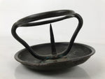 Japanese Buddhist Altar Fitting Bronze Candle Stand Part Metal Shokudai BA595