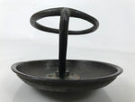 Japanese Buddhist Altar Fitting Bronze Candle Stand Part Metal Shokudai BA595