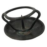 Japanese Buddhist Altar Fitting Bronze Candle Stand Part Metal Shokudai BA595