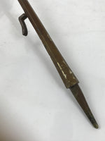 Japanese Buddhist Altar Fitting Bronze Large Candle Stand Metal Shokudai BA597