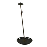 Japanese Buddhist Altar Fitting Bronze Large Candle Stand Metal Shokudai BA597