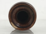 Japanese Buddhist Altar Fitting Porcelain Flower Vase Vtg Hanatate Brown BA649