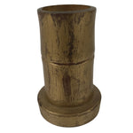 Japanese Buddhist Altar Fitting Wood Bamboo Flower Vase Vtg Hanatate Gold BA569