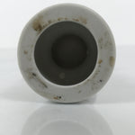 Japanese Buddhist Altar Porcelain Candle Stand Vtg Shokudai Simple White BA801