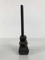 Japanese Buddhist Altar Spiritual Tablet C1940 Lacquer Wood Ihai Black BA833