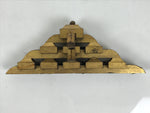 Japanese Buddhist Altar Wood Temple Roof Decor Vtg Butsudan Spare Part Gold BP1
