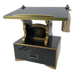 Japanese Buddhist Lacquered Hedai Shokendai Sutra Book Reading Stand Makie BA721