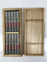 Japanese Buddhist Offer Incense Sticks Senko Vtg Wooden Boxed Green Zuiho IN41