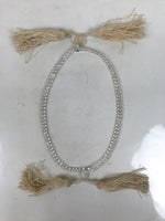 Japanese Buddhist Prayer Bracelet Vtg Juzu Beads Clear Rosary Tassel JZ172