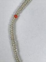 Japanese Buddhist Prayer Bracelet Vtg Juzu Glass Beads Green Rosary Tassel JZ181