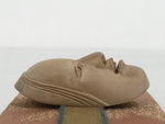 Japanese Carved Noh Mask Obidome Vtg Netsuke Sandalwood Young Girl Koomote SP1