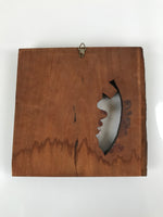 Japanese Carved Wooden Ainu Man Wall Hanging Vtg Nipopo Hokkaido Brown AB111