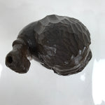 Japanese Carved Wooden Ainu Old Man Statue Vtg Okimono Hokkaido Brown AB114