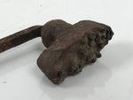 Japanese Cast Iron Yaki-In Branding Stamp Vtg Wood Craft Sweet Kanji Uchiwa T153