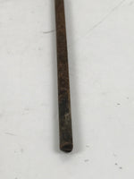 Japanese Cast Iron Yaki-In Branding Stamp Vtg Wood Craft Sweet Kanji Uchiwa T154