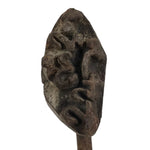 Japanese Cast Iron Yaki-In Branding Stamp Vtg Wood Craft Sweet Kanji Uchiwa T154