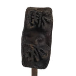 Japanese Cast Iron Yaki-In Branding Stamp Vtg Wood Craft Sweet Large Kanji T160