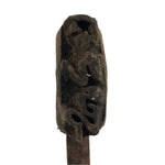 Japanese Cast Iron Yaki-In Branding Stamp Vtg Wood Craft Sweet Power Kanji T155