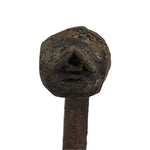 Japanese Cast Iron Yaki-In Branding Stamp Vtg Wood Craft Sweets Small Kanji T157