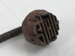 Japanese Cast Iron Yaki-In Branding Stamp Wood Craft Sweets Kanji Kotobuki T156