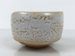 Japanese Ceramic Green Tea Bowl Matcha Chawan Pottery Shino Ware White CHB139