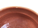 Japanese Ceramic Green Tea Bowl Matcha Chawan Raku Ware Pottery Orange CHB121
