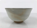 Japanese Ceramic Green Tea Bowl Matcha Chawan Vtg Hagi Ware White Pottery CHB130