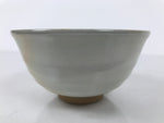 Japanese Ceramic Green Tea Bowl Matcha Chawan Vtg Hagi Ware White Pottery CHB130