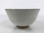 Japanese Ceramic Green Tea Bowl Matcha Chawan Vtg Hagi Ware White Pottery CHB131