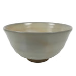 Japanese Ceramic Green Tea Bowl Matcha Chawan Vtg Hagi Ware White Pottery CHB131