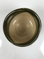 Japanese Ceramic Green Tea Bowl Matcha Chawan Vtg Oribe Ware Pine Pottery CHB127