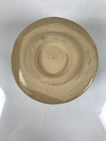 Japanese Ceramic Green Tea Bowl Matcha Chawan Vtg Oribe Ware Pine Pottery CHB127