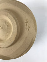 Japanese Ceramic Green Tea Bowl Matcha Chawan Vtg Oribe Ware Pine Pottery CHB127