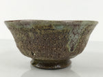 Japanese Ceramic Green Tea Bowl Matcha Chawan Vtg Pottery Brown Green CHB120