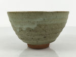 Japanese Ceramic Green Tea Bowl Matcha Chawan Vtg Pottery Gray Green CHB137